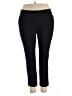 George Solid Black Active Pants Size 2X - photo 1