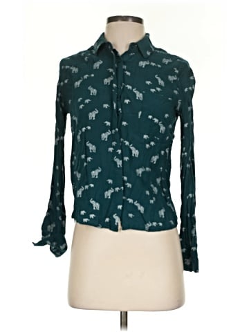 Pull&Bear Long Sleeve Blouse (view 1)