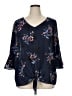 Alyx Blue 3/4 Sleeve Blouse Size 1X - photo 1