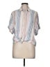Splendid Stripes Ivory Short Sleeve Blouse Size M - photo 1