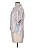 Splendid Stripes Ivory Short Sleeve Blouse Size M - photo 5