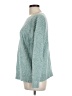 J.Jill Marled Animal Print Teal Pullover Sweater Size Lg Petite - photo 5