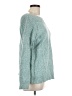 J.Jill Marled Animal Print Teal Pullover Sweater Size Lg Petite - photo 4