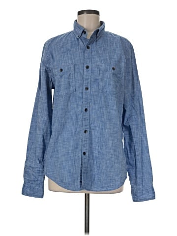 Express Long Sleeve Button-Down Shirt (view 1)