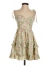 Shein 100% Polyester Floral Green Cocktail Dress Size 4 - photo 1