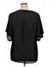 NY Collection 100% Polyester Black Short Sleeve Blouse Size 1X - photo 2