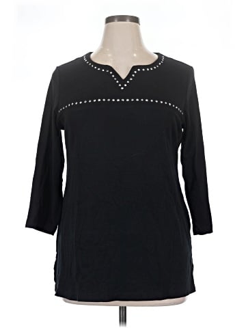 Karen Scott 3/4 Sleeve T-Shirt (view 1)
