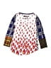 Desigual 100% Cotton Blue 3/4 Sleeve Top Size 7 - 8 - photo 2