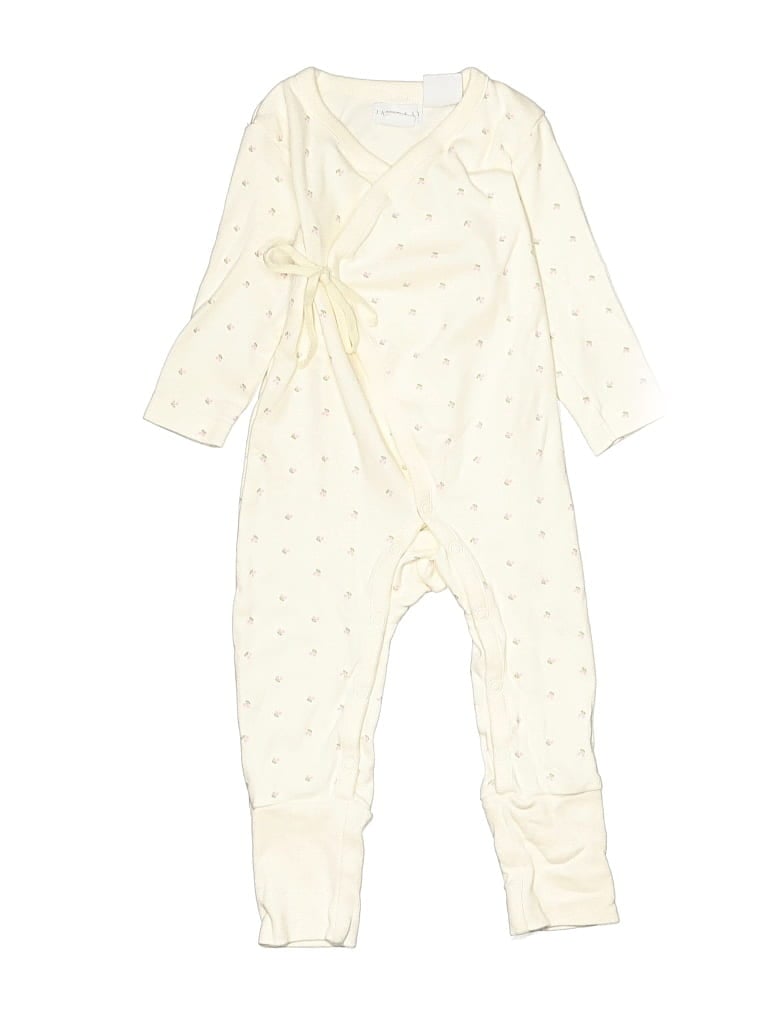 Pre-owned Jamie Kay Babies' Long Sleeve Onesie In Ivory