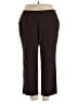 JM Collection Solid Brown Casual Pants Size 20 Petite - photo 1