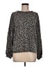 Anne Klein Animal Print Gray Pullover Sweater Size M - photo 1