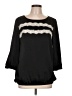 The Limited 100% Polyester Black 3/4 Sleeve Top Size XL - photo 1