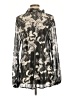 Komarov 100% Polyester Gray Long Sleeve Blouse Size Lg (3) - photo 2