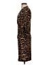 Anne Klein Animal Print Brown Cocktail Dress Size 4 - photo 5