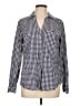 Kut from the Kloth Checkered-gingham Blue Long Sleeve Button-Down Shirt Size L - photo 1
