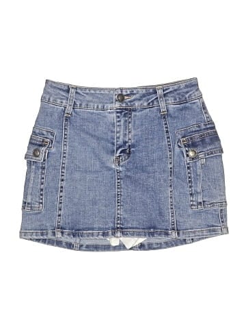 Katie J NYC Denim Skirt (view 1)