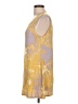 Logo Layers Tie-dye Yellow Casual Dress Size L - photo 5