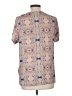 Cali Dreaming 100% Polyamide Tan Short Sleeve Blouse Size L - photo 2