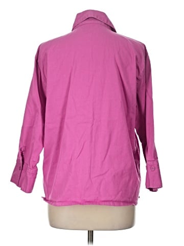CHRISTINE ALEXANDER 3/4 Sleeve Button-Down Shirt (view 2)