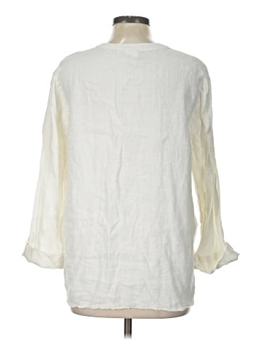Hot Cotton 3/4 Sleeve Button-Down Shirt (view 2)