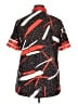 Unbranded Print Red Short Sleeve Blouse Size 1X - photo 2