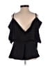 Glam 100% Polyester Black Sleeveless Blouse Size S - photo 2