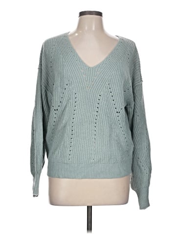 Hem & Thread Pullover Sweater (view 1)