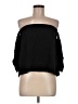 Don't Ask Why 100% Viscose Black 3/4 Sleeve Blouse One size - photo 1