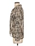 Forever 21 100% Polyester Animal Print Ivory Long Sleeve Blouse Size S - photo 5