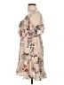 Majorelle 100% Polyester Floral Tan Cocktail Dress Size L - photo 5