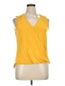 Veronica M. Yellow Sleeveless Blouse Size L - photo 1