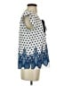 Papaya 100% Polyester Blue Short Sleeve Blouse Size S - photo 4