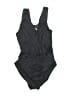 Miraclesuit Solid Gray One Piece Swimsuit Size 8 - photo 1