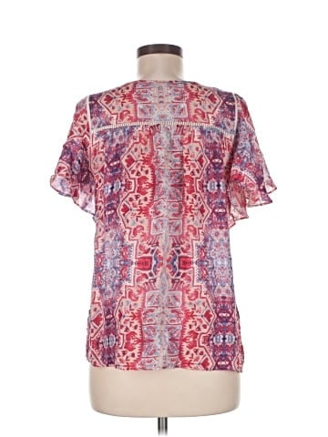 Parker Short Sleeve Silk Top (view 2)