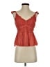 Shyanne 100% Rayon Orange Sleeveless Blouse Size S - photo 1