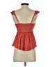 Shyanne 100% Rayon Orange Sleeveless Blouse Size S - photo 2