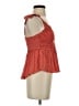 Shyanne 100% Rayon Orange Sleeveless Blouse Size S - photo 4