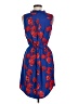 41Hawthorn 100% Polyester Paisley Blue Cocktail Dress Size M - photo 2