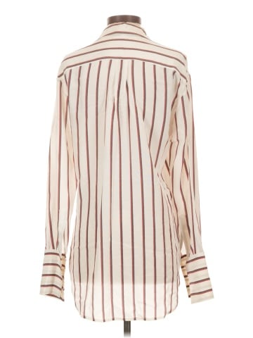 Elizabeth and James Long Sleeve Silk Top (view 2)