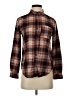 Full Tilt Plaid Brown Long Sleeve Button-Down Shirt Size XS - photo 1