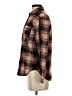 Full Tilt Plaid Brown Long Sleeve Button-Down Shirt Size XS - photo 5