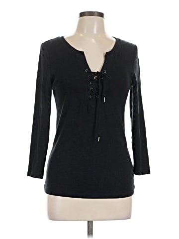 Deletta Long Sleeve Henley (view 1)