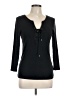 Deletta Black Long Sleeve Henley Size L - photo 1