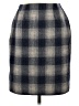 Lands' End 100% Wool Plaid Gray Wool Skirt Size 6 - photo 2