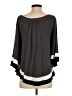 Lavish Gray 3/4 Sleeve Top Size S - photo 2