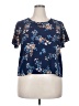 Xhilaration Blue Short Sleeve Top Size XXL - photo 1