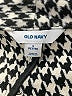 Old Navy 100% Polyester Houndstooth Black Coat Size S - photo 6