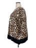 Ruby Rd. Animal Print Brown 3/4 Sleeve Blouse Size 1X - photo 5