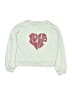 Crewcuts 100% Cotton Hearts Ivory Sweatshirt Size 10 - 11 - photo 1