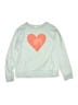 Crewcuts Outlet Hearts Teal Sweatshirt Size 12 - 14 - photo 1